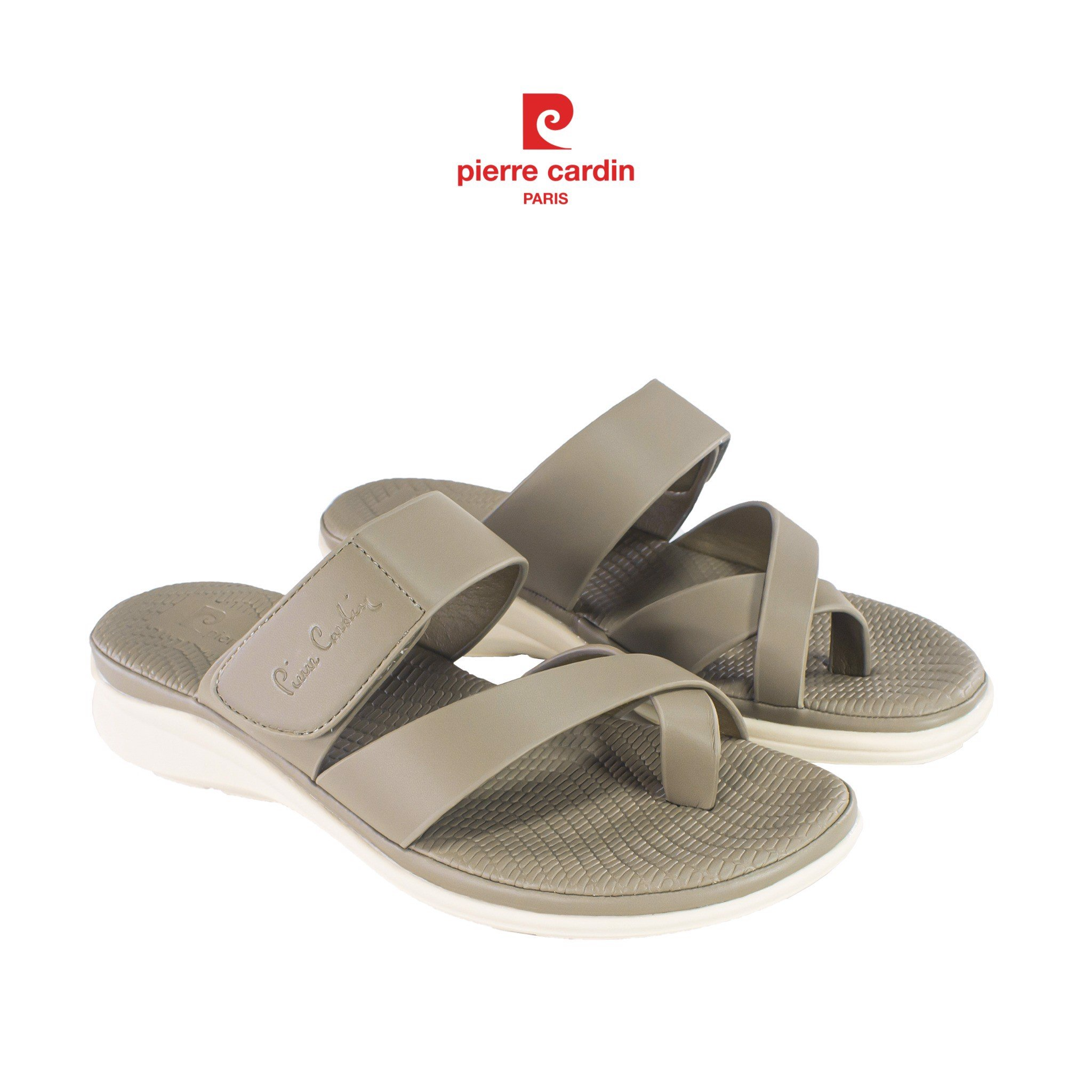 Sandal nữ Pierre Cardin chất liệu da cao cấp, đế cao 2 phân - PCWFWS 226