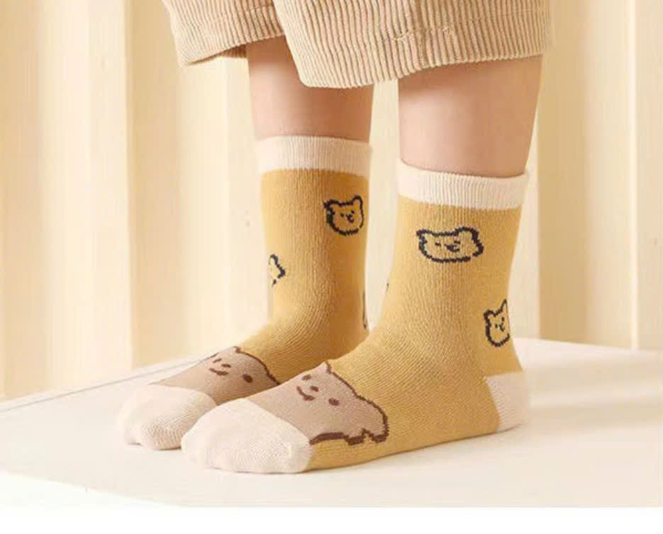 SET 5 ĐÔI TẤT VỚ 36 DỄ THƯƠNG TỪ 1-12 TUỔI DÀNH CHO BÉ GÁI