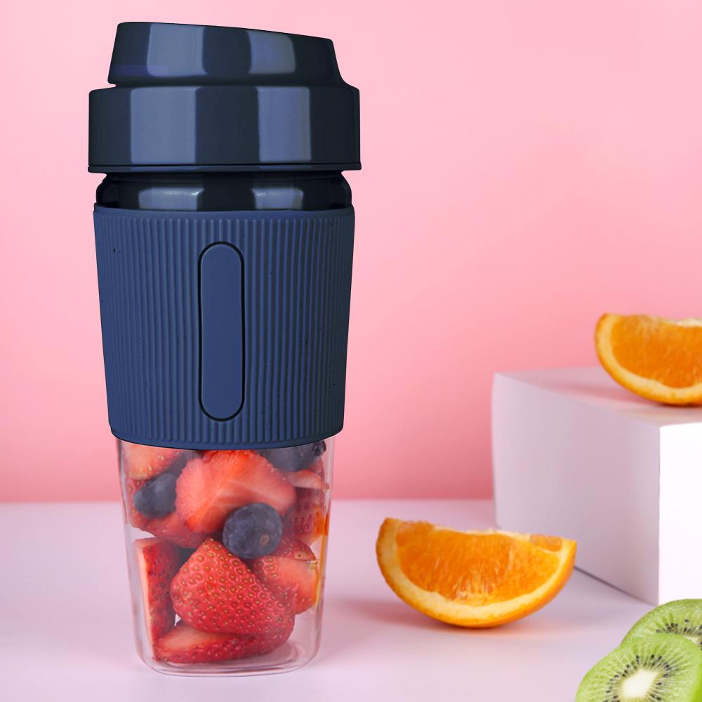Máy xay sinh tố cầm tay mini 300ml chất liệu nhựa PP cổng sạc USB