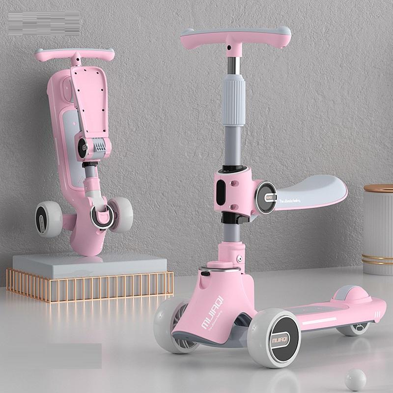 Xe Scooter cho bé sử dụng từ 1 - 14 tuổi gấp gọn tiện lợi chịu lực 100kg