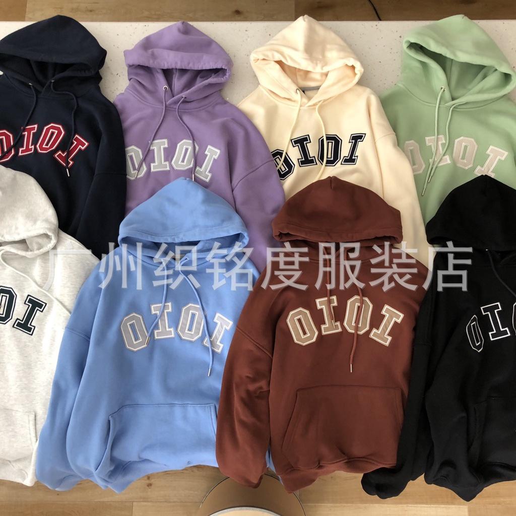 Áo hoodie nam nữ logo oioi - Màu tím