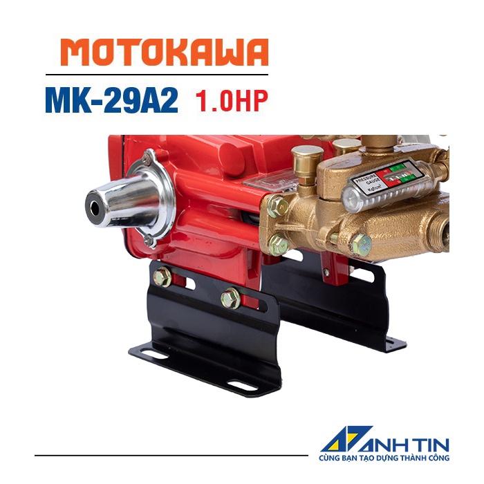 Đầu bơm cao áp MOTOKAWA MK-29A2 | 1HP - 800 vòng/phút | 40 kgf/cm2 - 18 lít/phút