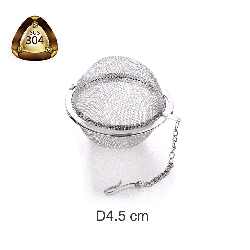 Dụng cụm pha trà hình cầu dạng lưới bằng inox 304