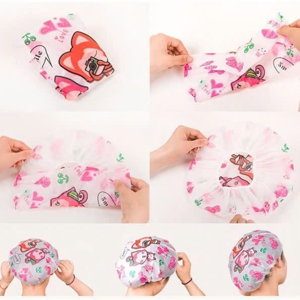 COMBO 2 Mũ ủ tóc trùm đầu cao cấp phù hợp mọi kích thước - Hàng nhập khẩu COMBO 2 Mũ Tắm - Giao Màu Ngẫu Nhiên