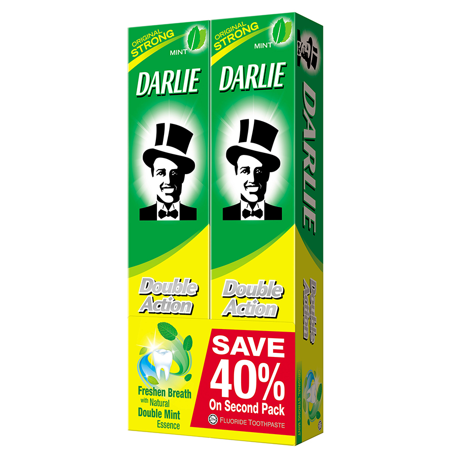 Combo 2 Kem Đánh Răng Darlie Double Action (225g) - 4891338033268