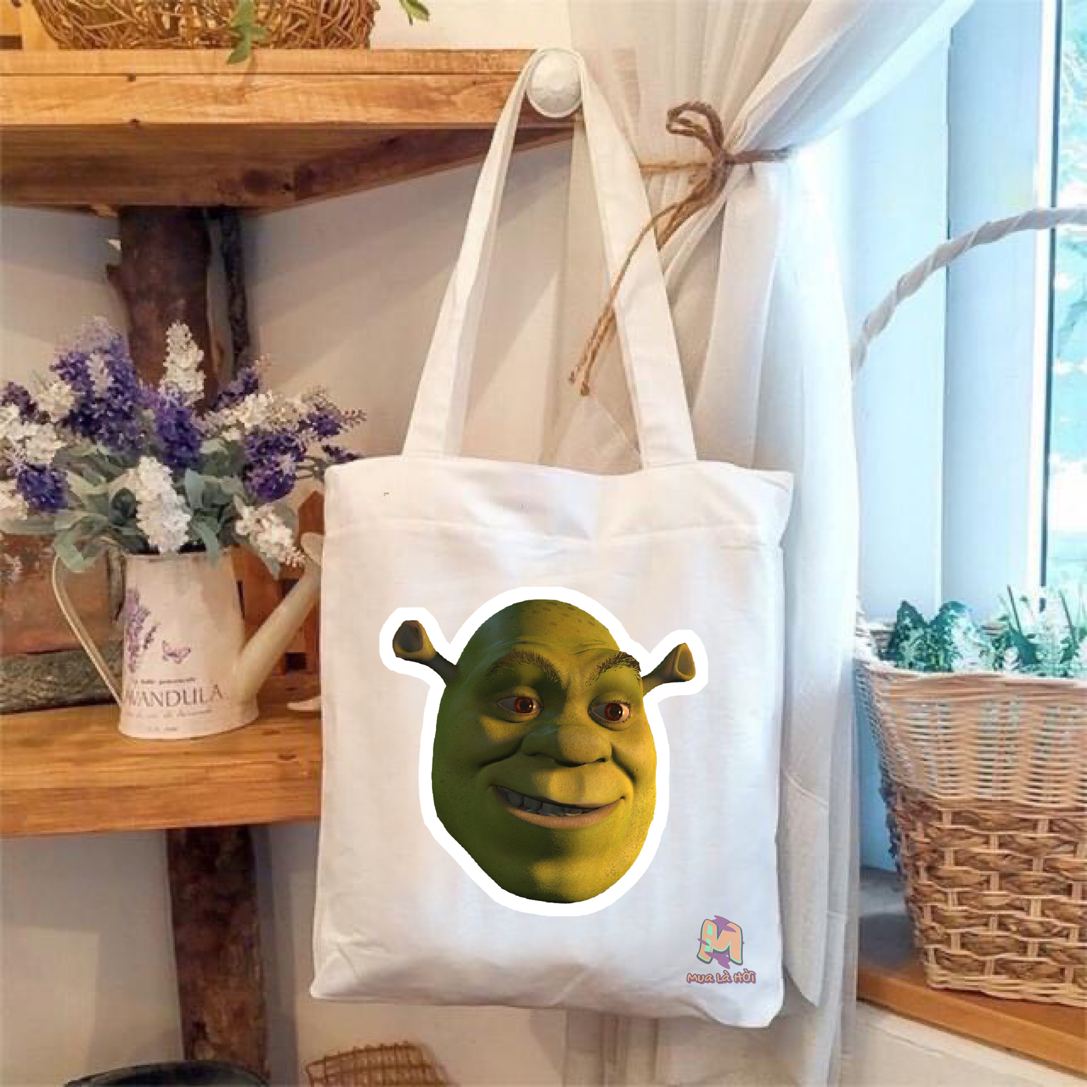 Túi Tote in hình chủ đề Shrek