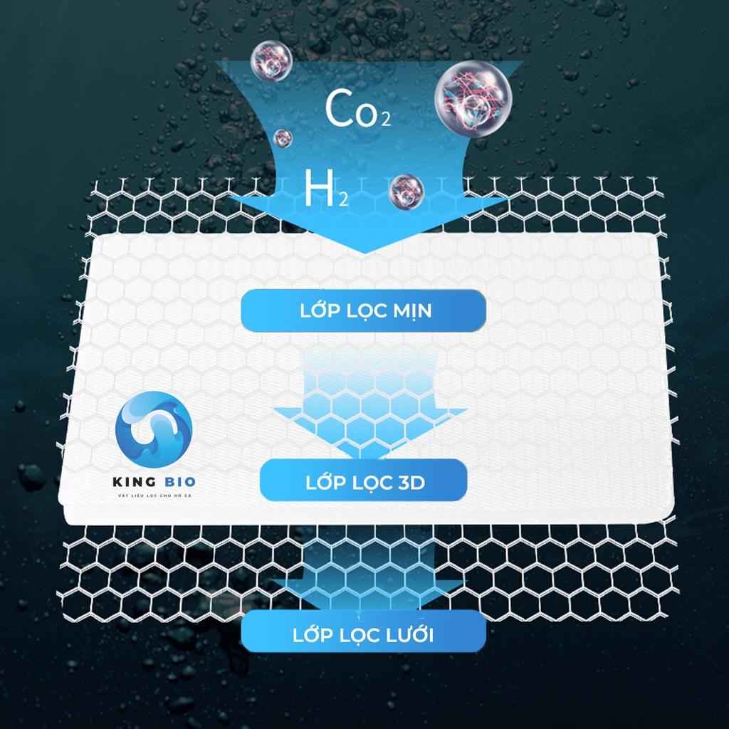 Mút lọc sinh học 3 lớp cao cấp No1 Aquarium Eco Fibrous - Vật liệu lọc cao cấp cho bể cá, hồ cá
