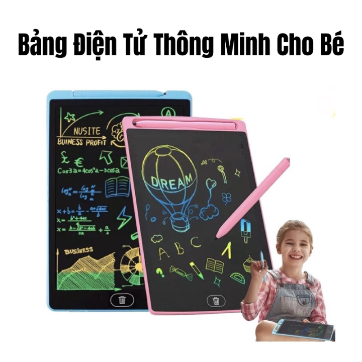 Bảng vẽ đa sắc tự xoá thông minh, kích thước 16 inch nhiều màu lựa chọn