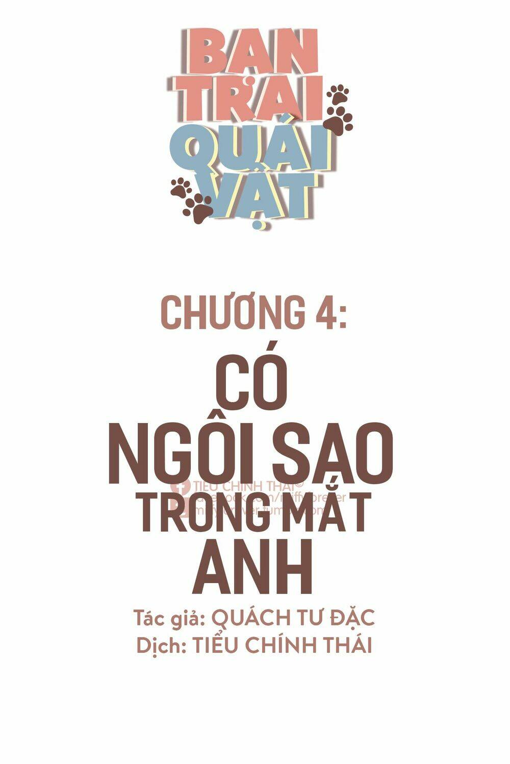 bạn trai quái vật chapter 4 1