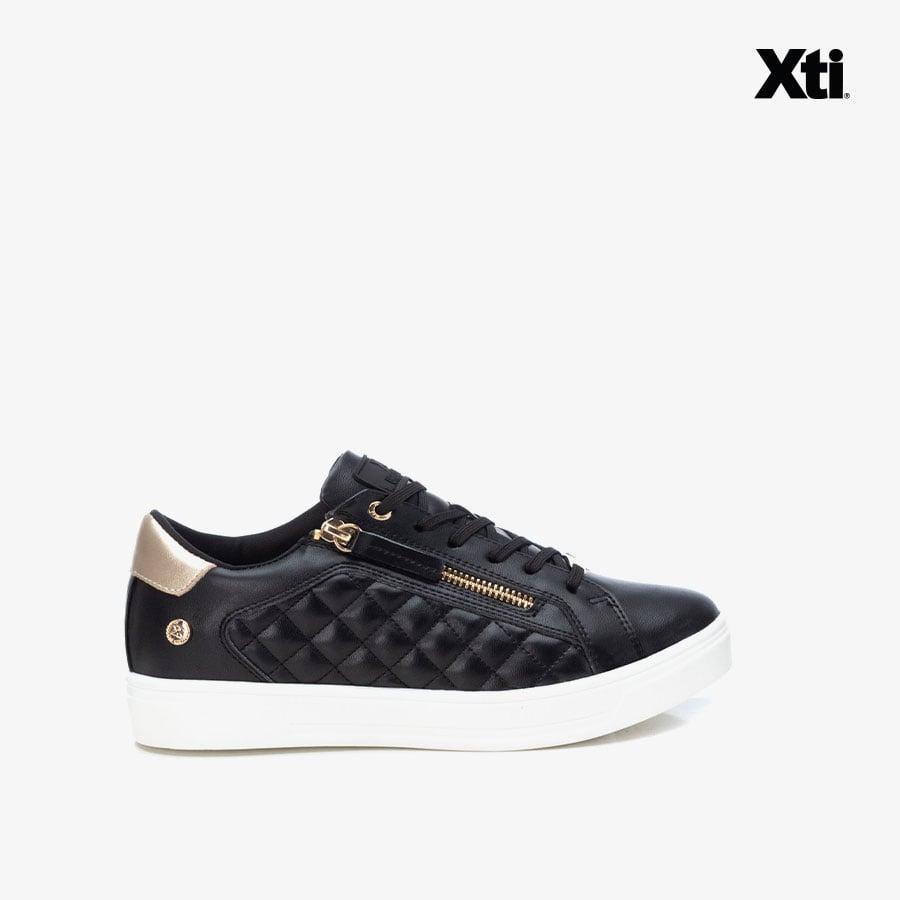 Giày Sneakers Nữ XTI Black Pu Ladies Shoes