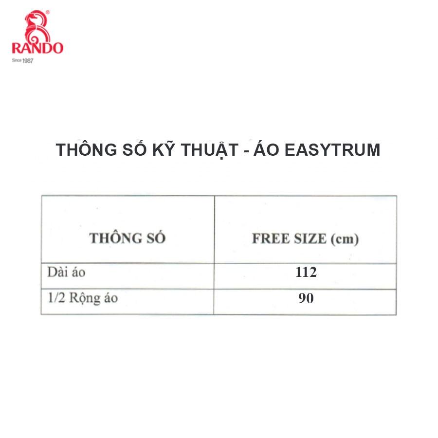 Áo Mưa Bít 1 Người Trùm Đầu EASYTRUM, GIÁ SỈ, RANDO Chính Hãng, Nhựa Trong Thời Trang Siêu Nhẹ Không Thấm Nước