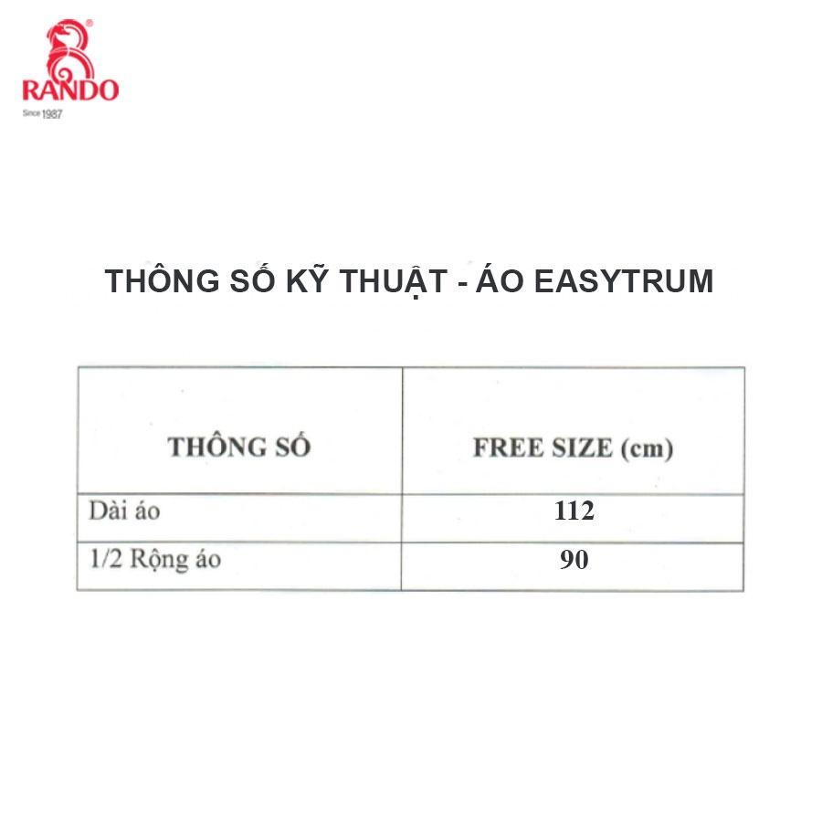Áo Mưa Trùm Đầu 1 Người, Bít Sườn, Chính Hãng RANDO, Nhựa Thân Thiện Môi Trường, Thời Trang, Không Thấm Nước