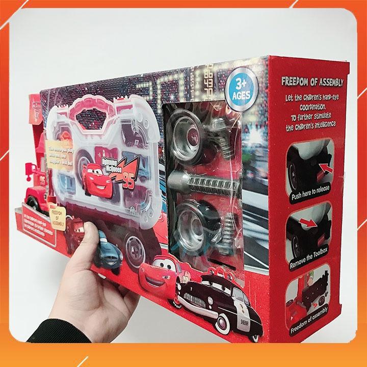 Đồ chơi xe tải MLightning McQueen 7 chiếc xe vui nhộn.Đồ Chơi Trí Tuệ - Xe Sữa Chữa Mcqueen Freedo.