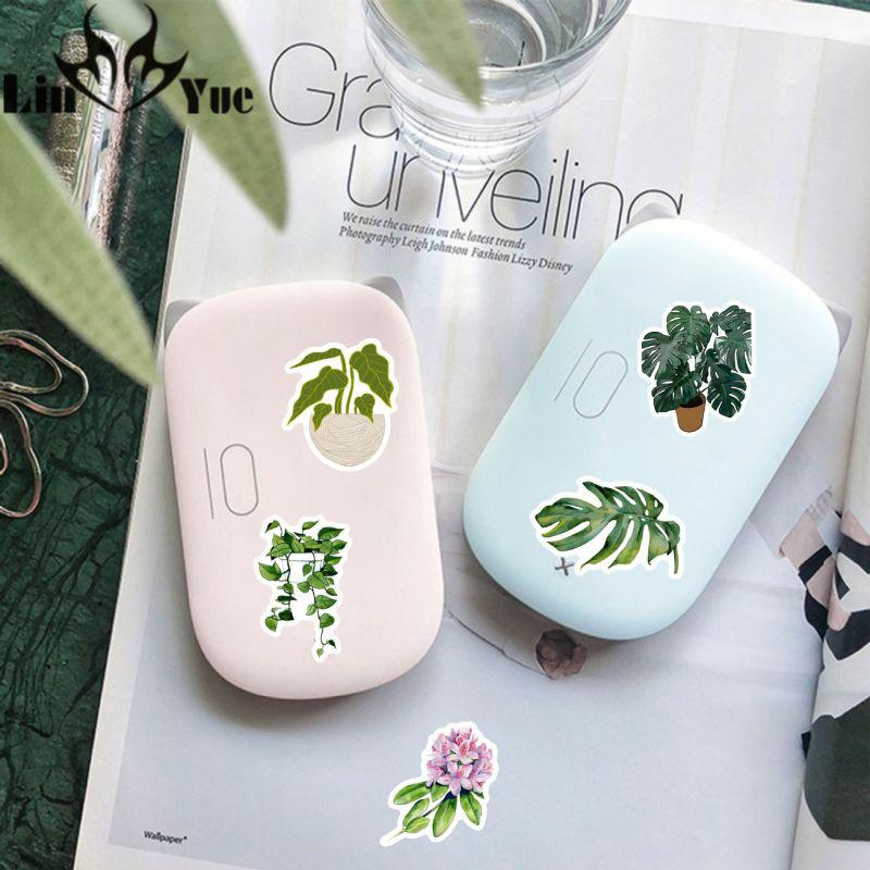 Sticker cây xanh Cắt Sẵn Hình Dán Trang Trí Mũ Bảo Hiểm Laptop Điện Thoại Ván Trượt Sổ tay Notebook