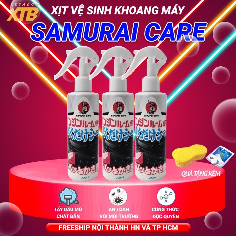 Chai xịt vệ sinh khoang máy Samurai Care dung tích 200ml nhập khẩu từ Nhật Bản, làm sạch động cơ một cách nhanh chóng