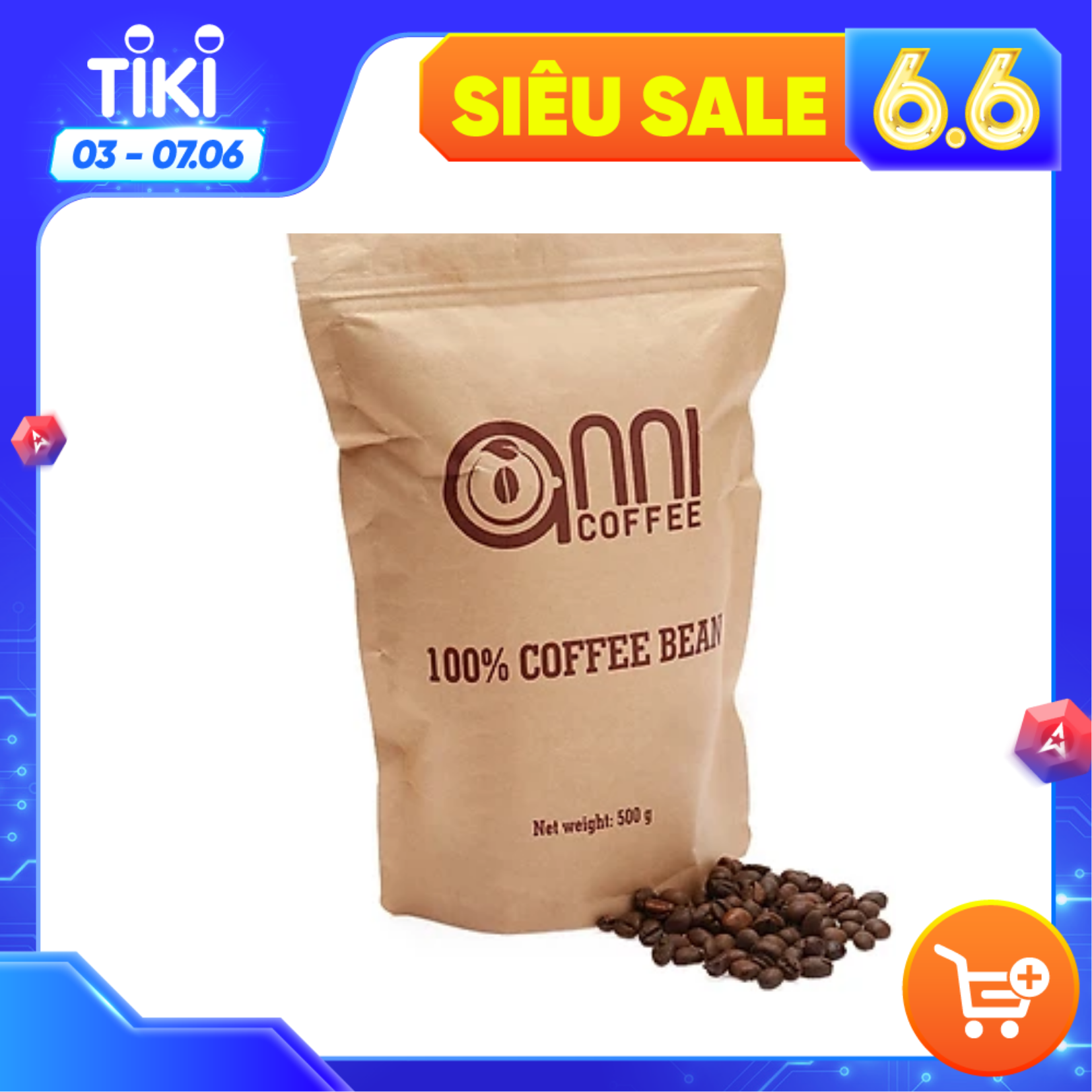 Cà phê đá rang mộc nguyên chất (Tỉ lệ 8R:2A)Gói 500g - Cà phê dùng pha phin đậm vị, theo gu cà phê Việt Nam, cà phê chuẩn xuất khẩu, đạt FDA - Hoa Kỳ