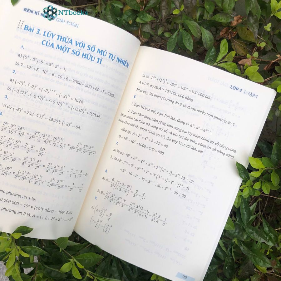 Combo 2 Cuốn Sách Rèn Kĩ Năng Giải Toán Lớp 7 Tập 1 + Tập 2