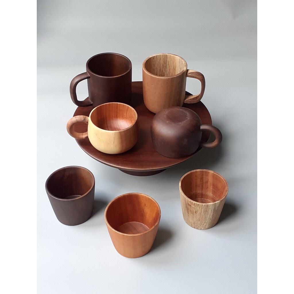 Cốc gỗ/ ly/ Lót ly/ thìa, muỗng gỗ xuất Nhật wooden cups