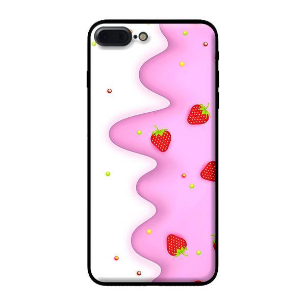 Ốp in cho iPhone 8 Plus Họa Tiết Dâu - Hàng chính hãng