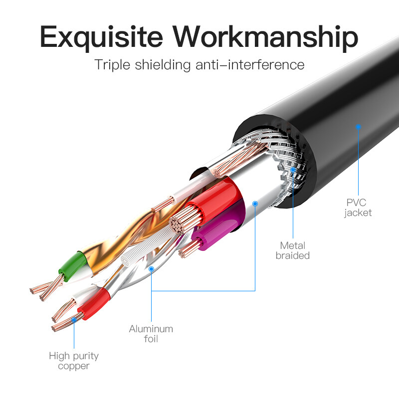 Cáp nối dài USB 3.0 Vention VAS-A45-B màu đen - Hàng chính hãng