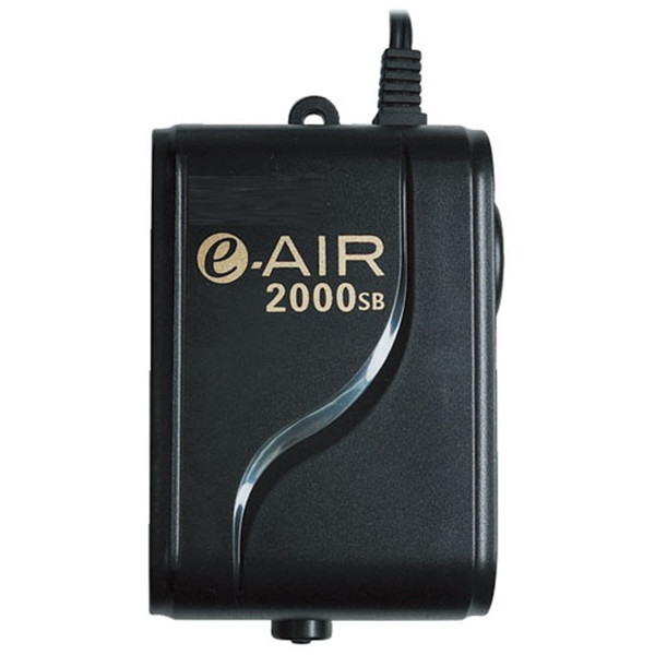 Máy sủi khí bể cá 1 vòi siêu êm, siêu tiết kiệm điện GEX e-air 2000SB
