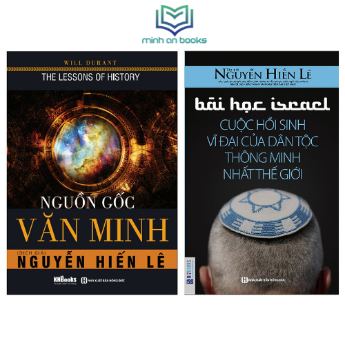 Combo Bộ 2 Cuốn: Nguồn Gốc Văn Minh + Bài Học Israel - Cuộc Hồi Sinh Vĩ Đại Của Dân Tộc Thông Minh Nhất Thế Giới – MinhAnBooks