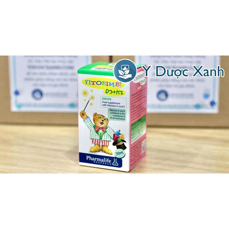 Phòng Khám, Nhà Thuốc - FITOBIMBI D3 K2 30ml của Ý, Vitamin D3 K2 cho bé - Y Dược Xanh