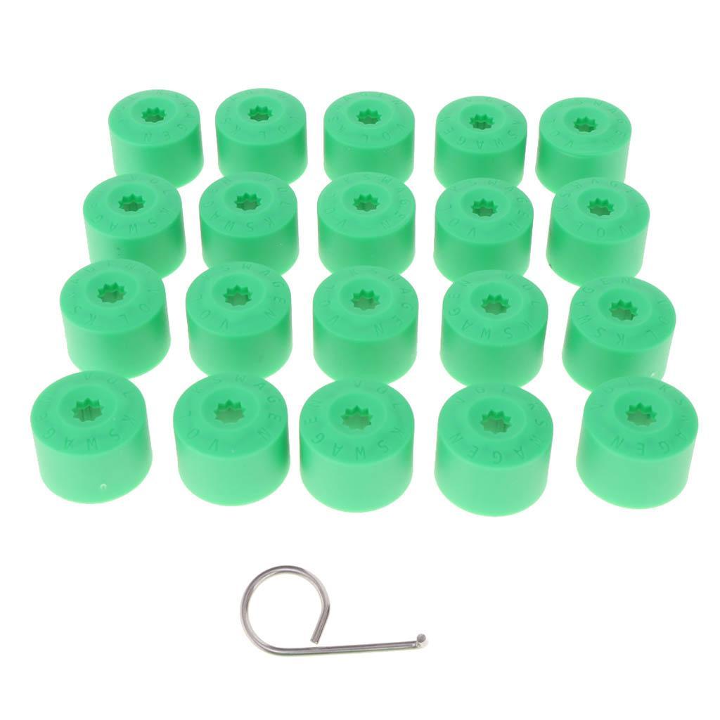 20 New Green  Wheel Lug Nut Caps - Replaces for  Golf