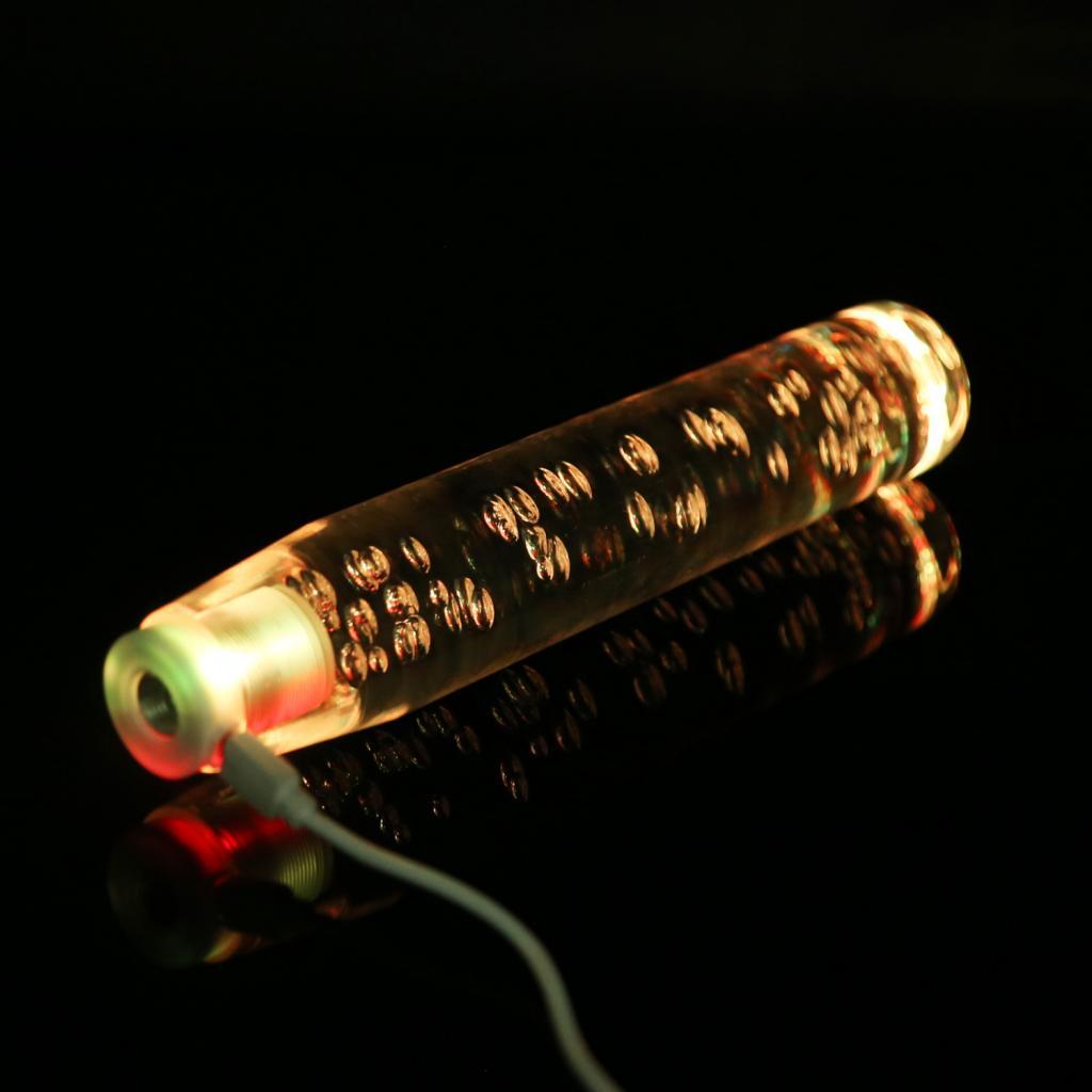 250MM Universal Vehicle Crystal LED 7-Color LIGHT Shifter Shift Knob Gear