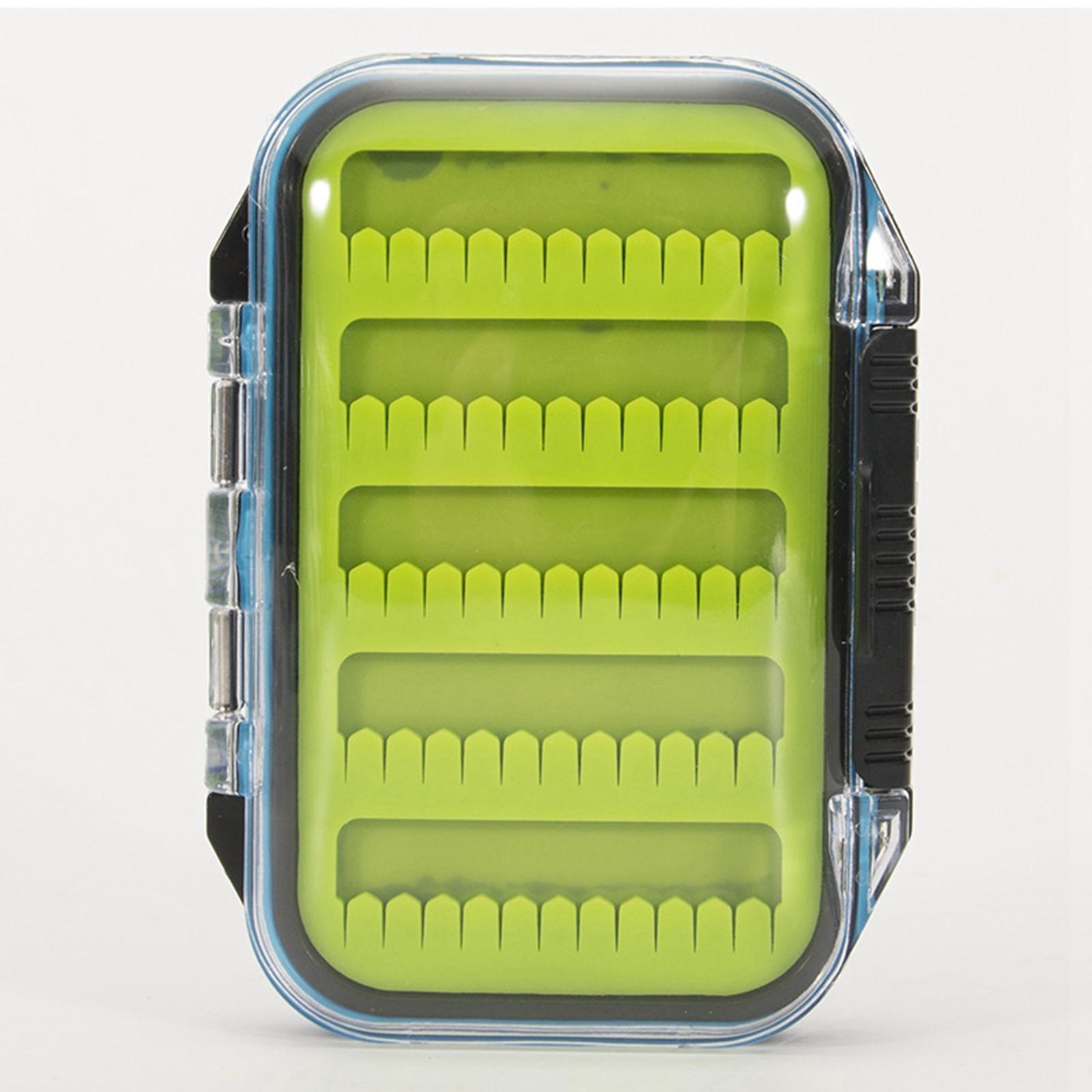 Silicone Fly Fishing Box Double Sided Streamer Flies Container Fishing Lure Hook Tackle Box
