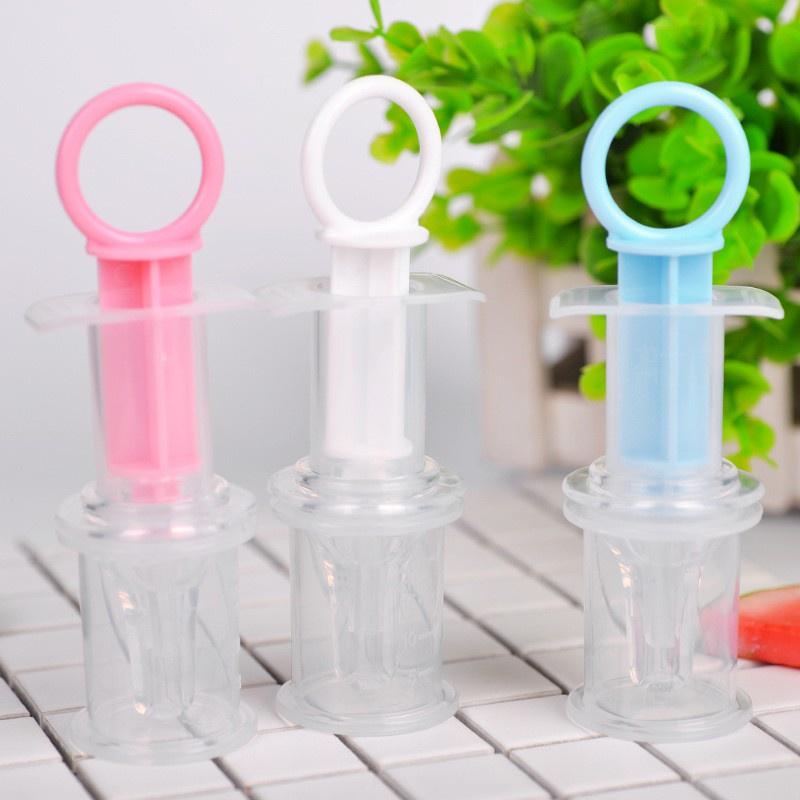 Dụng cụ uống thuoc sữa, bón thuoc bằng ống bơm xilanh cho bé đầu silicon mềm