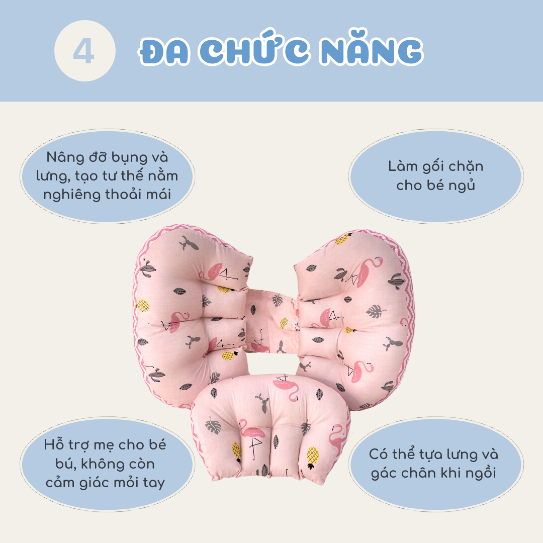 Gối Bầu Cánh Tiên Cao Cấp Mẫu Đa Dạng Chỉnh Được Khoảng Cách Siêu Tiện 213