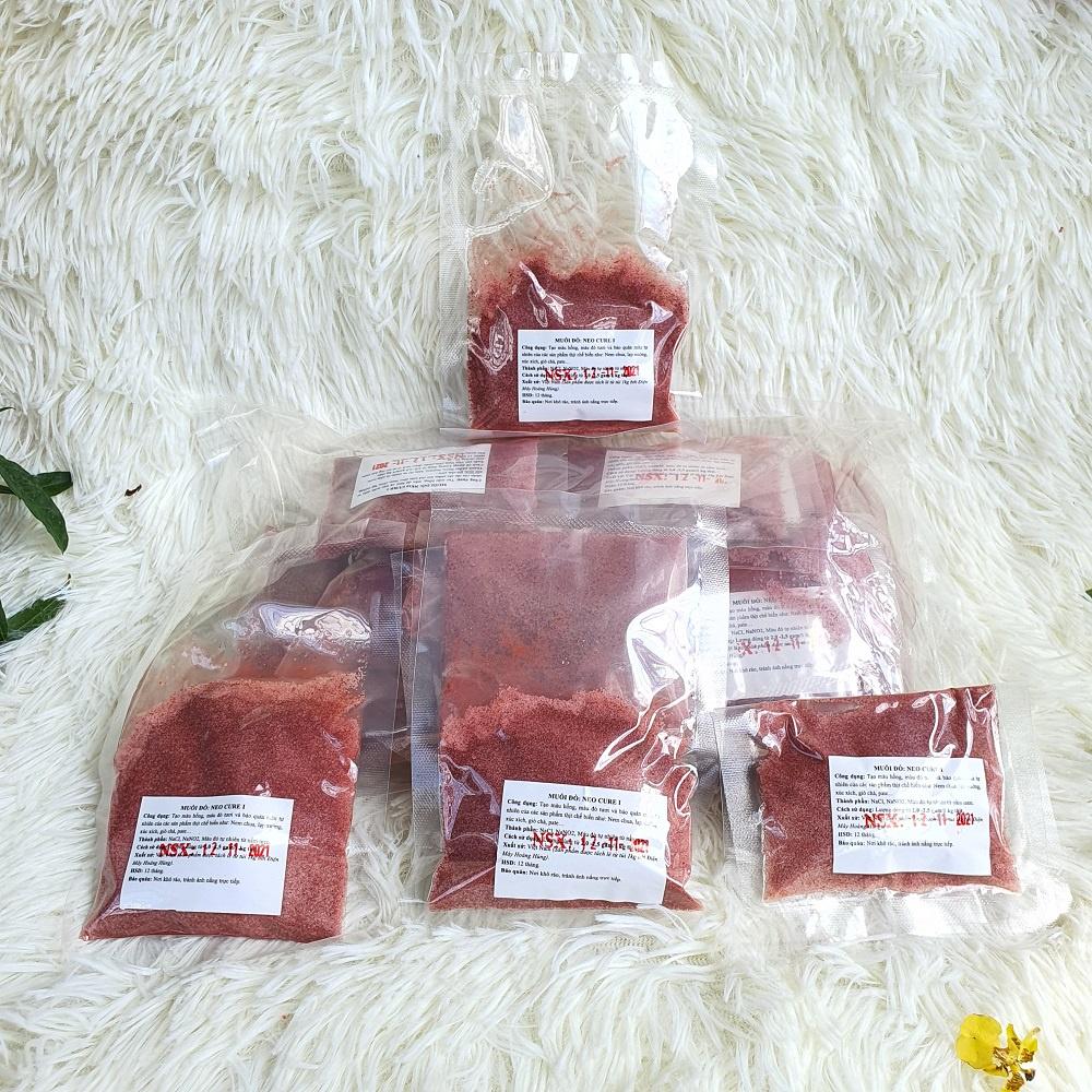 Muối đỏ Neo Cure I- Giữ màu đỏ tự nhiên cho các sản phẩm từ thịt như lạp xưởng tách lẻ gói hút chân không