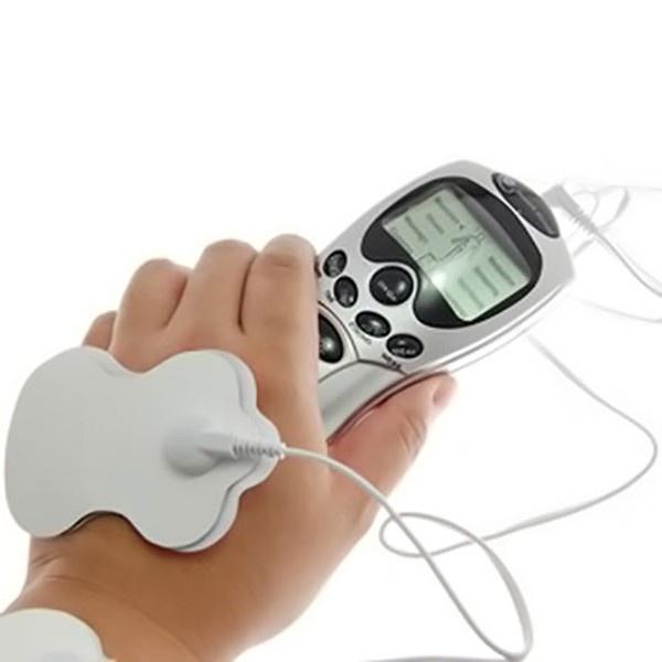Máy mát xa xung điện trị liệu 4 miếng dán Trắng - Máy cầm tay trị liệu 4 miếng dán - Yumeshop94