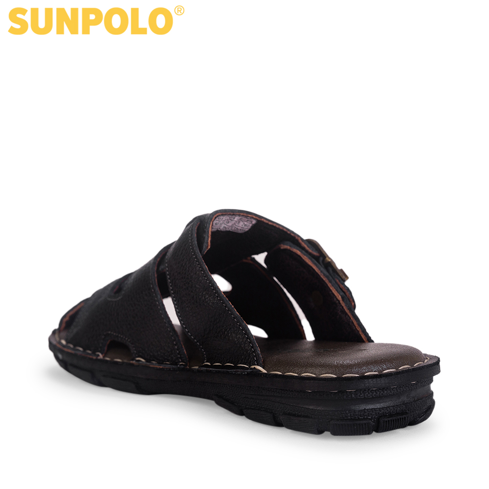 Dép Bít mũi Da bò cao cấp SUNPOLO ABI020
