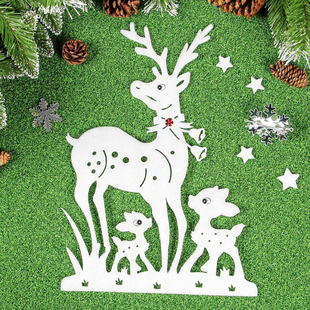Merry Christmas Foam Deer Elk Christmas Decoration Christmas Home Window DIY