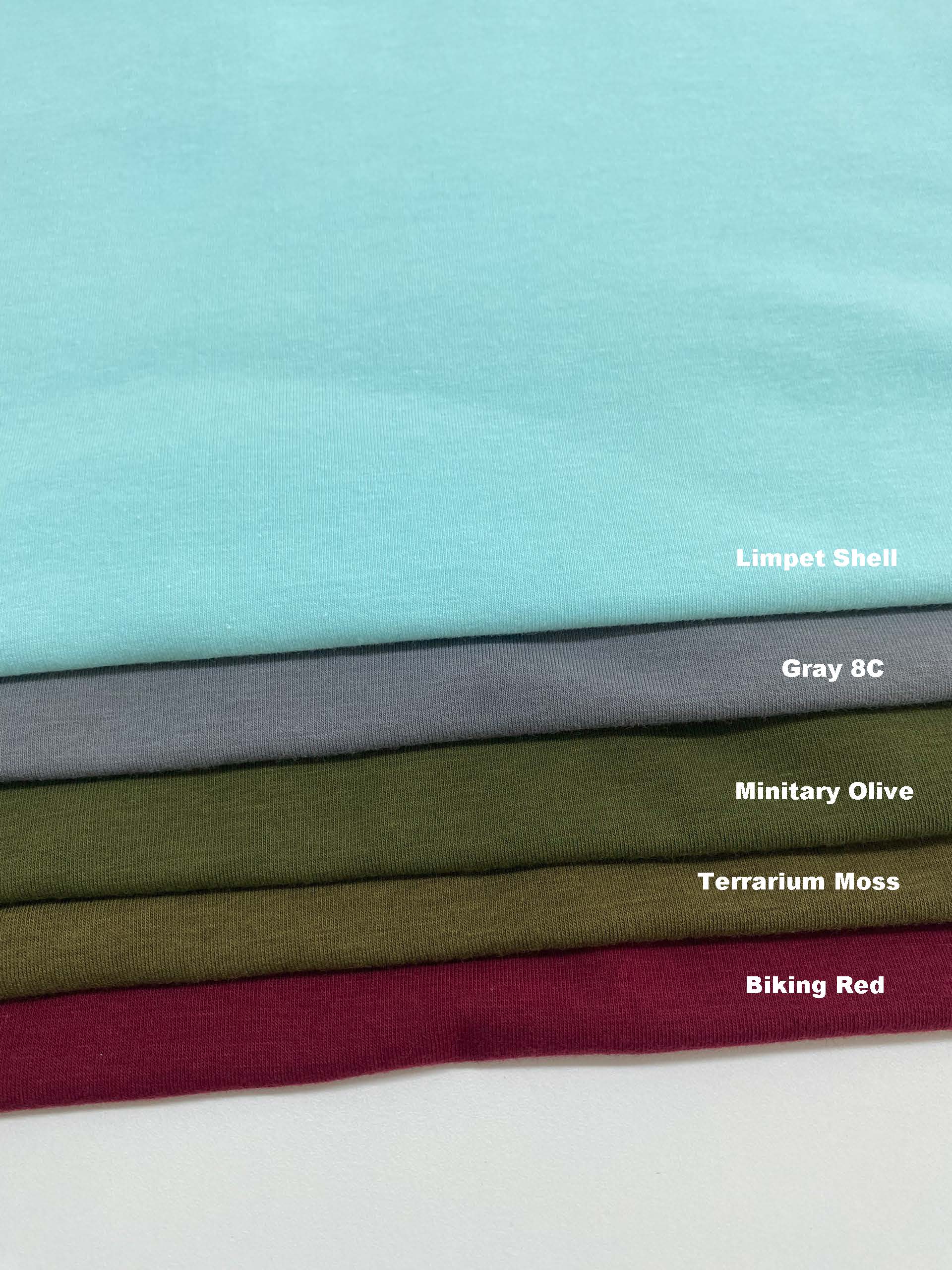 Áo phông trơn cổ tim tay gập unisex