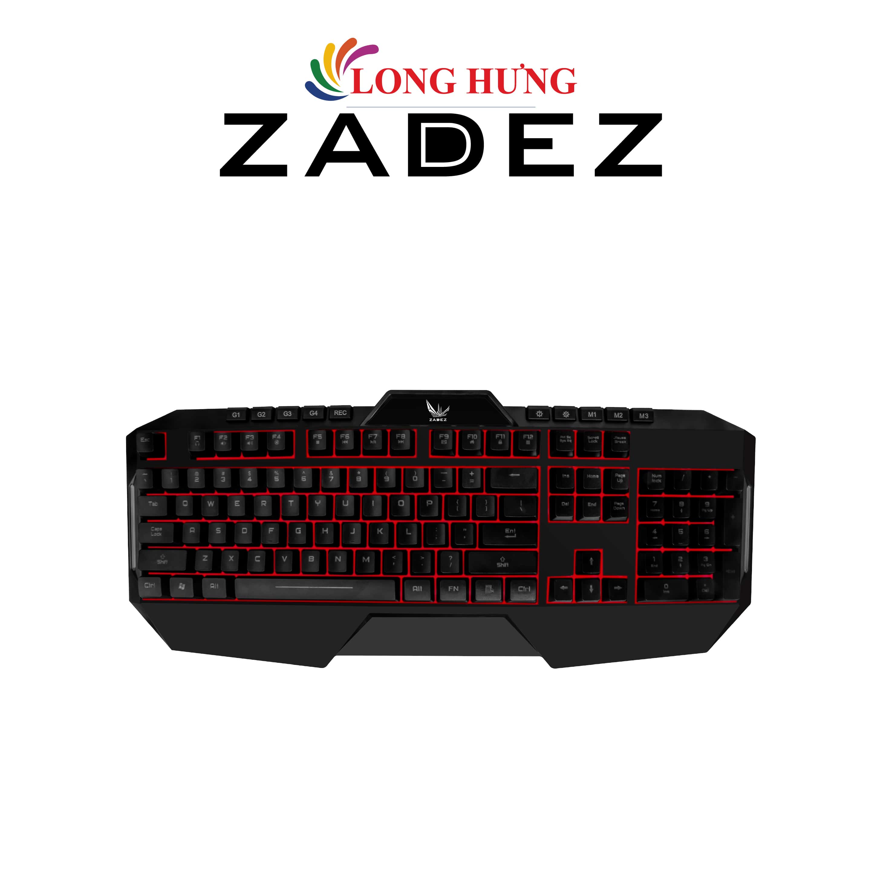 Bàn phím bán cơ có dây Gaming Zadez G-852K - Hàng chính hãng