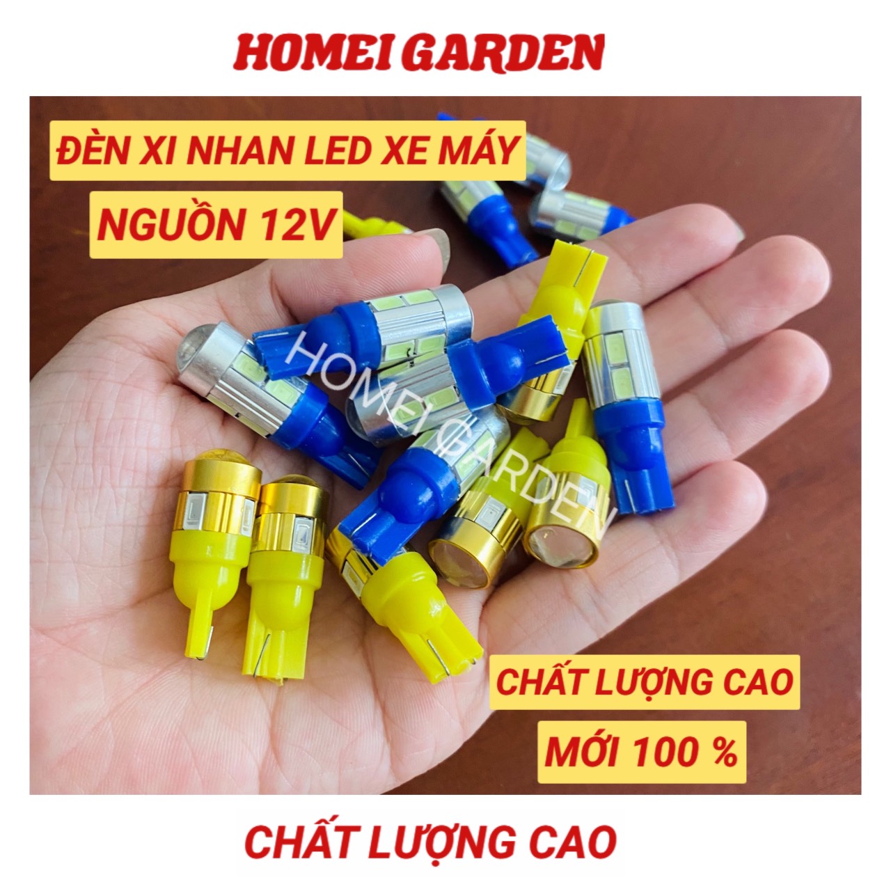 Đèn xi nhan LED xe máy 12V nhiều màu - HM0015