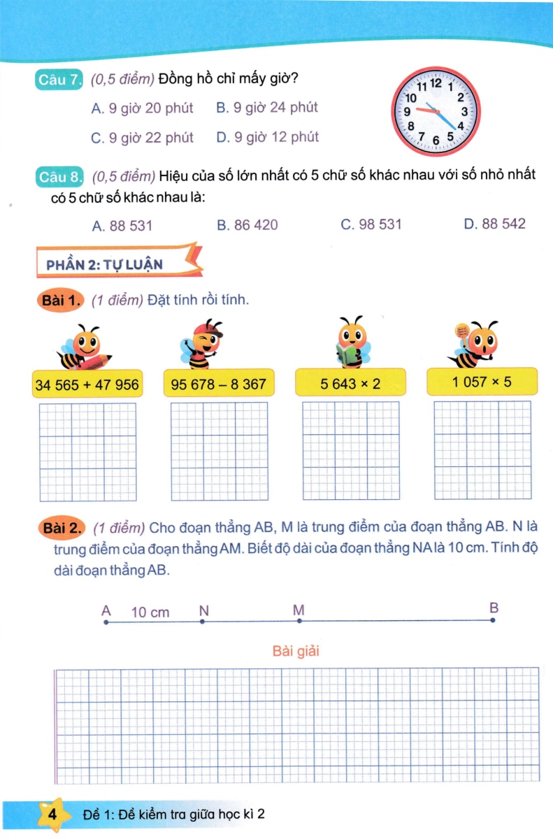 ND - Đề Kiểm Tra Toán 3 Học Kì 2