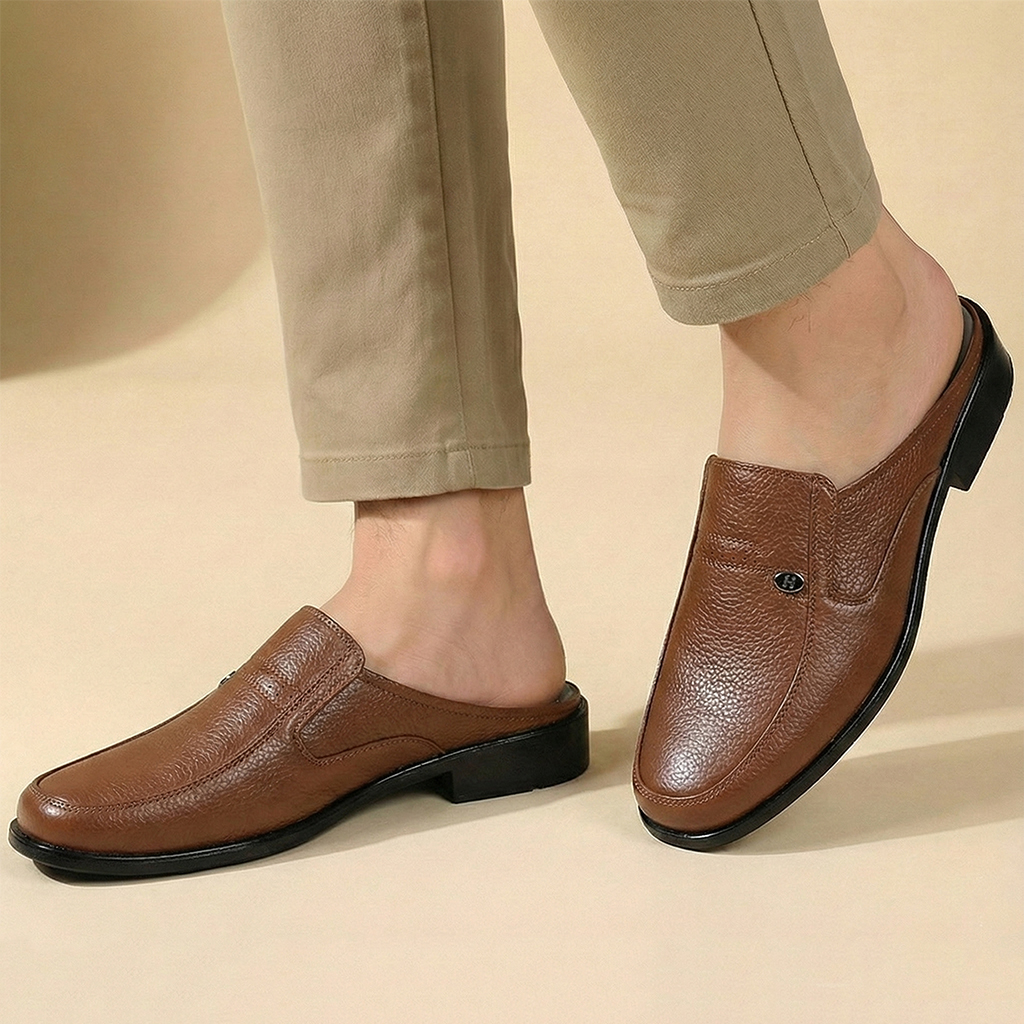 Giày Sục Nam HA NAM Da Bò Thật Cao Cấp GSB20175