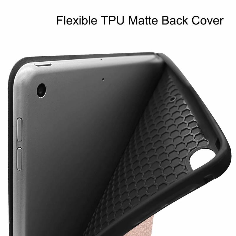 Bao da máy tính bảng nắp lật có giá đứng và ngăn đựng bút cảm ứng cho IPAD MINI 4/5