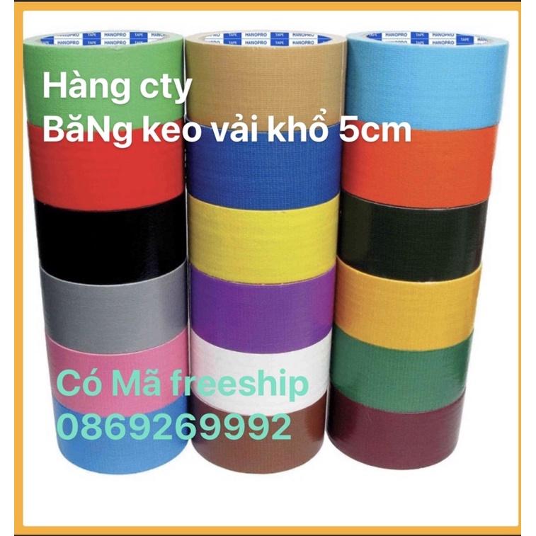 Băng dính vải đủ các màu khổ 5cm