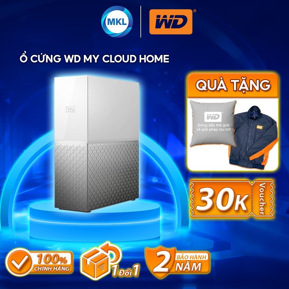 Ổ cứng WD My Cloud Home 2TB/3TB/4TB/6TB/8TB - Hàng Chính Hãng