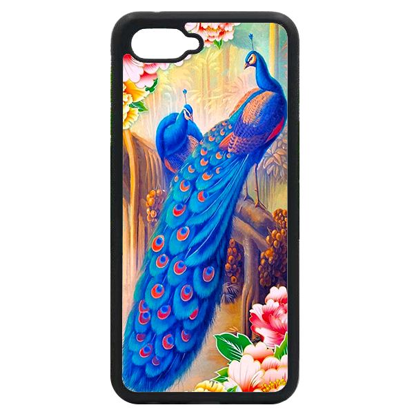 Ốp lưng cho Oppo A3s mẫu chim công 2 - Hàng chính hãng
