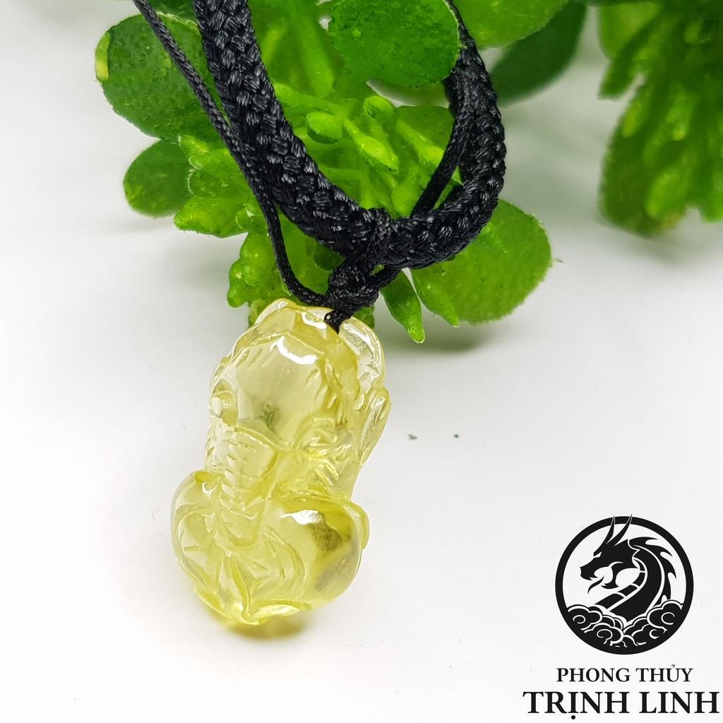 VÒNG CỔ TỲ HƯU VÀNG CÓ SỪNG NỞ HẬU 2CM