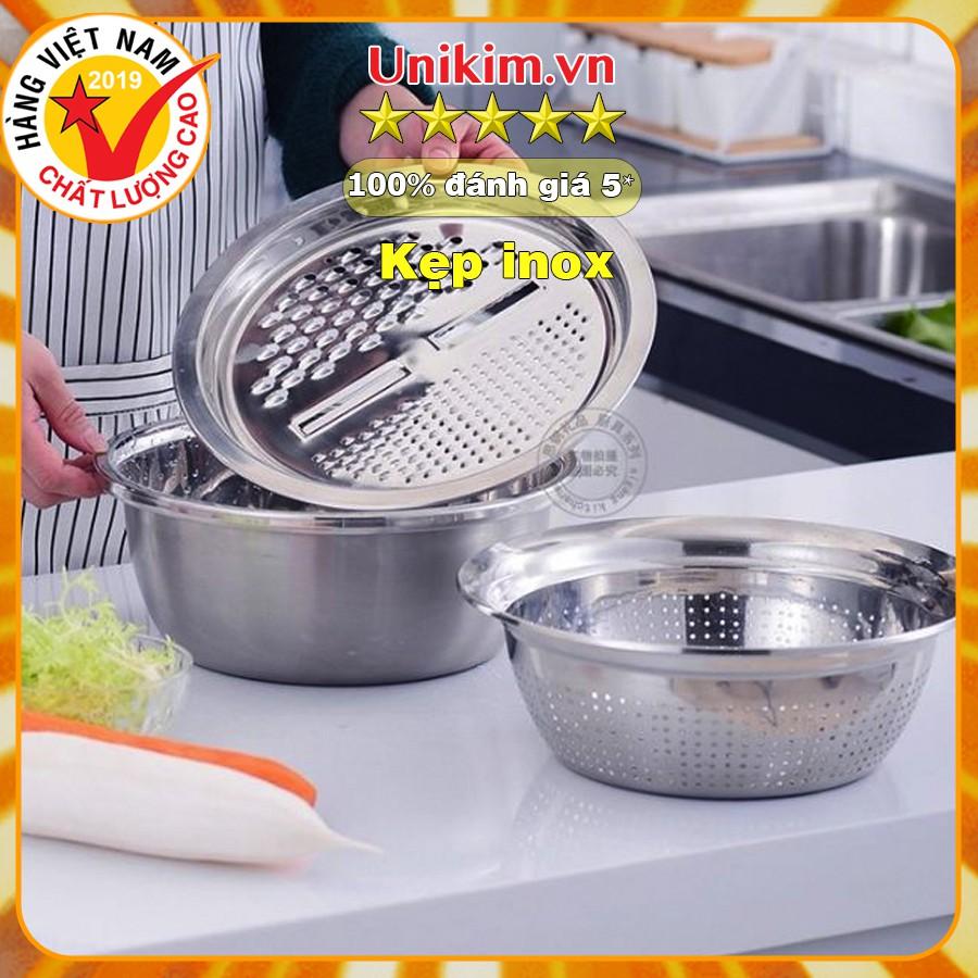 Rổ nạo INOX 3 trong 1_ cam kết hàng chuẩn 100% inox