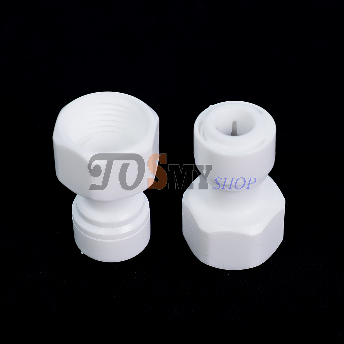 Bộ 2 nối nhanh thẳng ren trong 21 ra dây 10 hoặc 6mm – linh kiện máy lọc nước, phun sương, lắp dàn tưới cây, bể thủy sinh, cá cảnh, bán cạn . . .