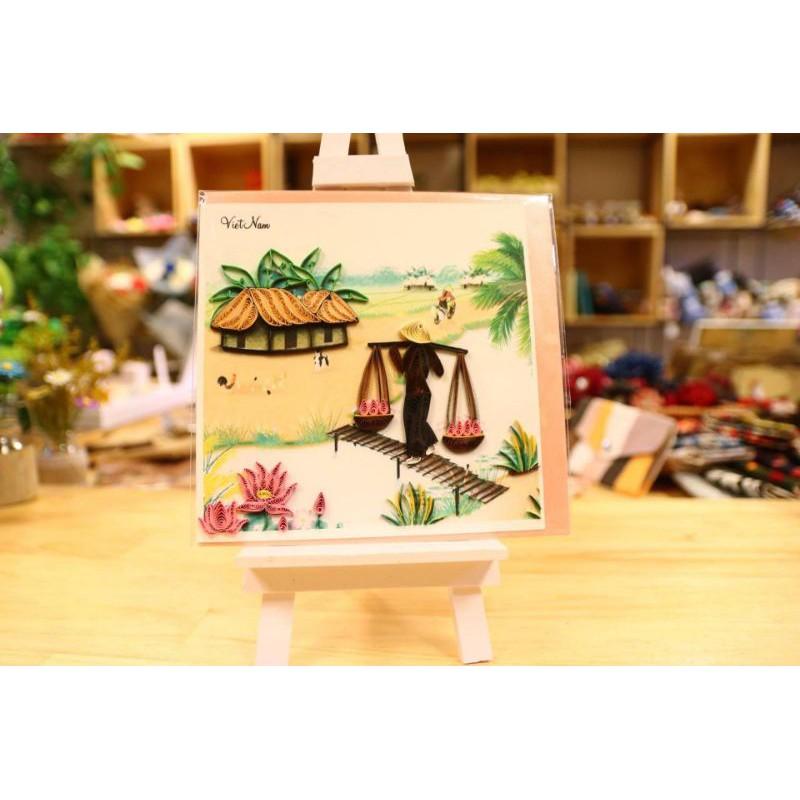THIỆP QUILLING PHONG CẢNH VIỆT NAM