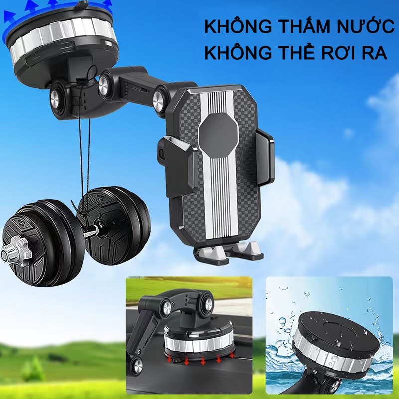 Giá đỡ điện thoại trên ô tô , Giá đỡ điện thoại oto đa năng  xoay 360 độ, kết cấu chắc chắn,cùng thiết kế mới đẹp mắt